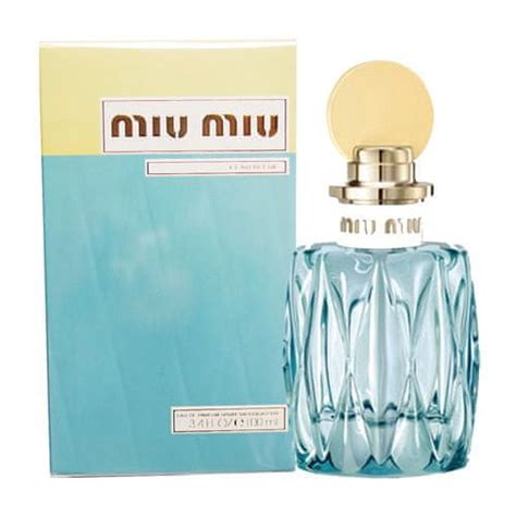 miu miu l'eau bleue 100ml|Miu Miu L’Eau Bleue Miu Miu for women .